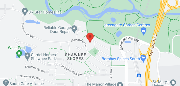 map of 81 Shawnee Rise SW